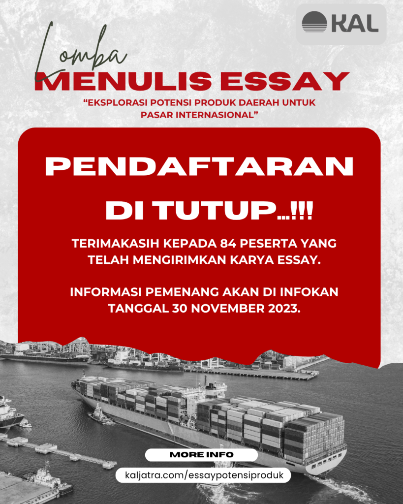 Pendaftaran Lomba Esai Nasional 2023 Resmi Ditutup